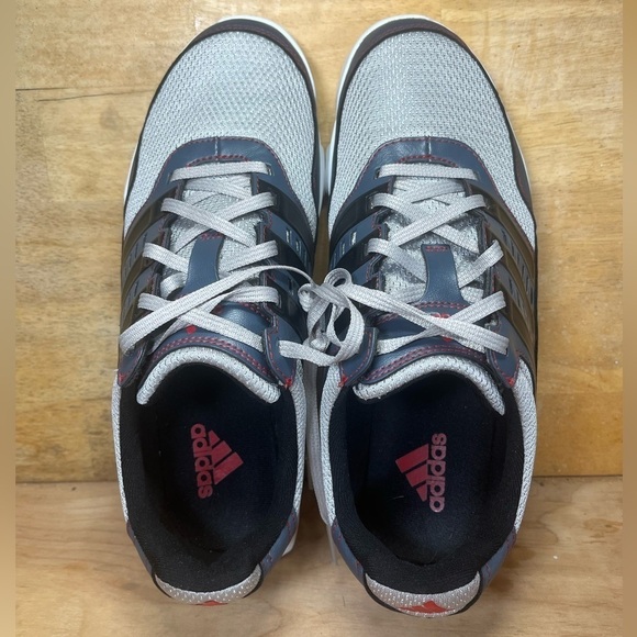 Adidas Crossflex Sport Mens Size 8.5 Golf Shoes Sneakers Gray Red Q46671 - Picture 6 of 8